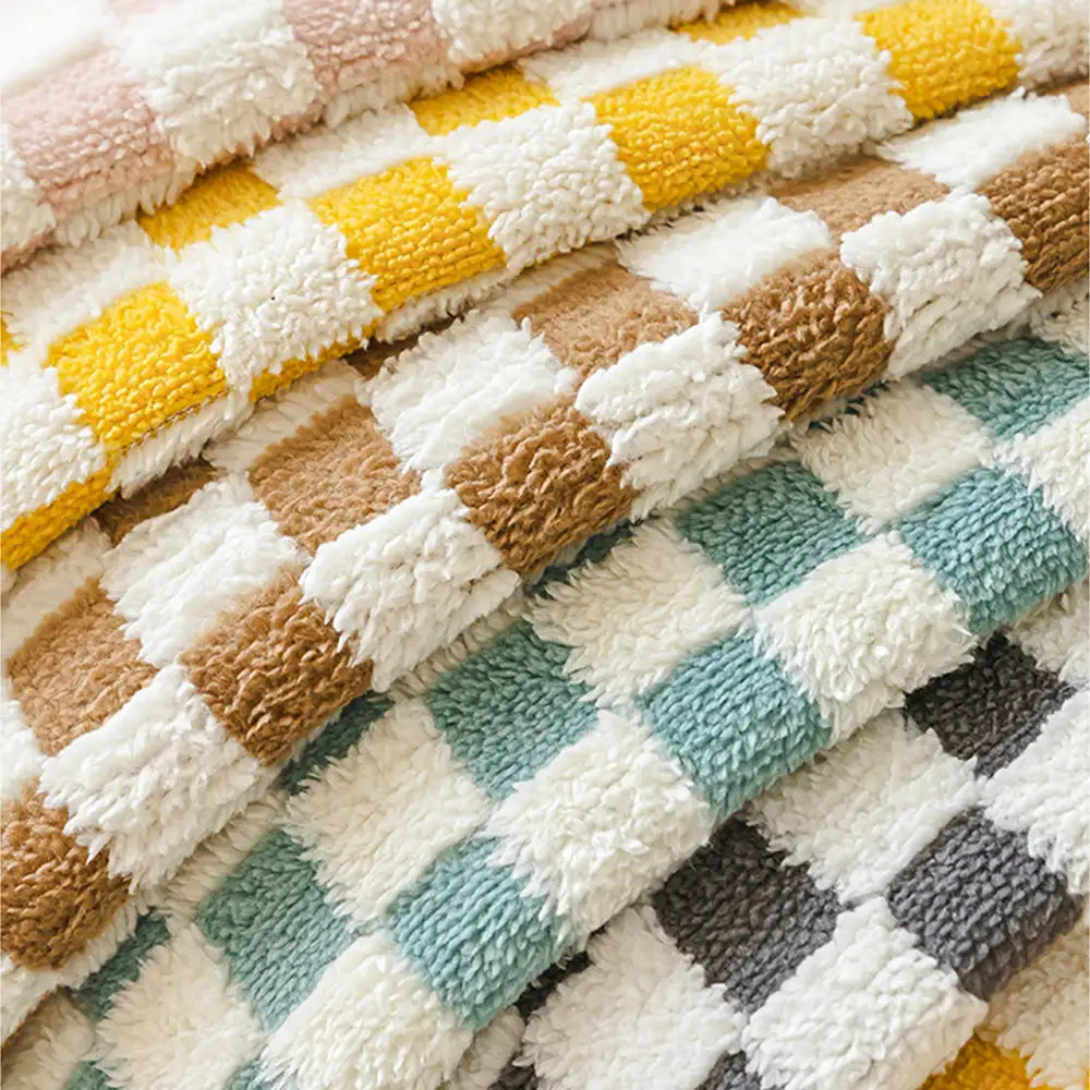 Chenille Art Corrugated Breatable No-Slip Couch Cover Coach