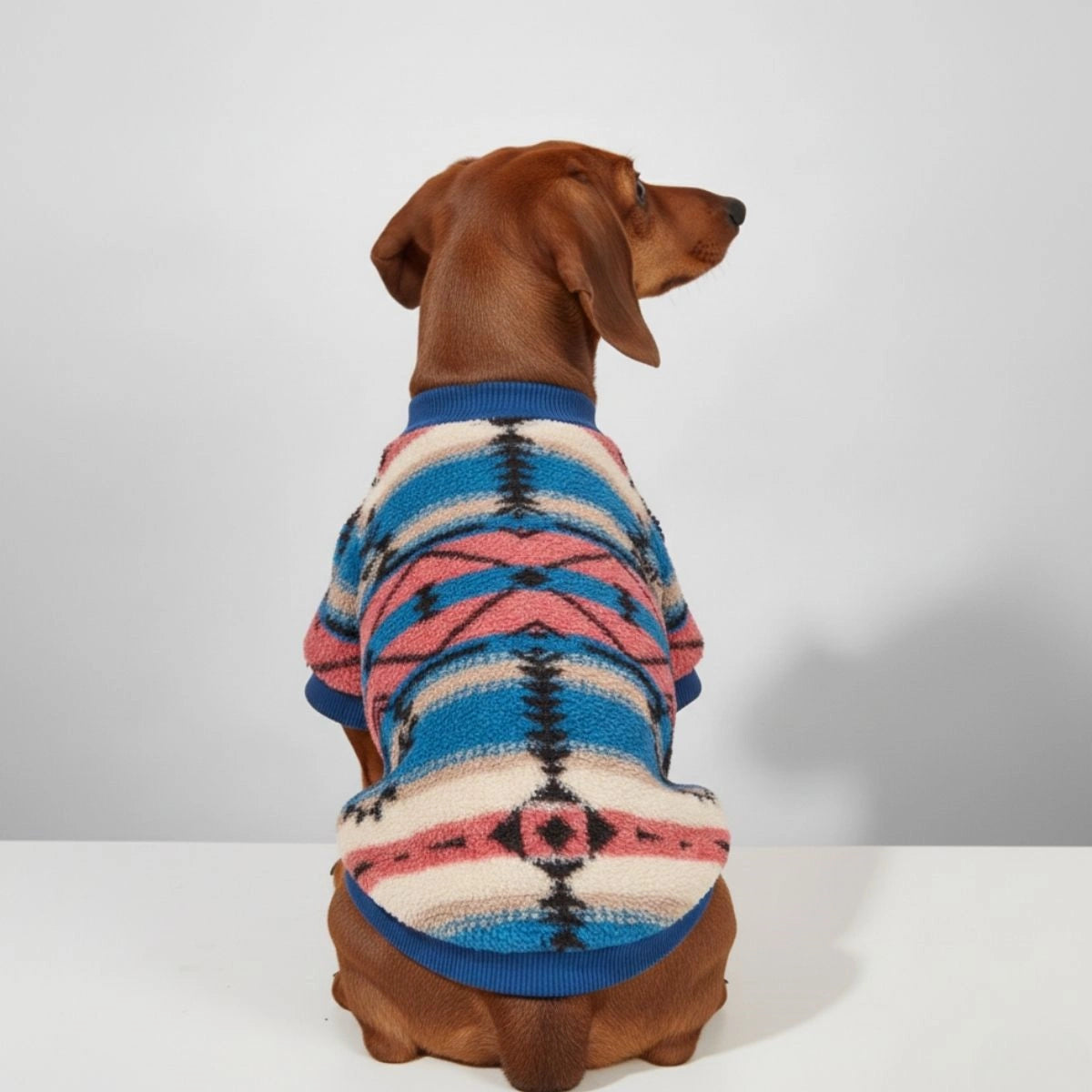 <tc>Color</tc>Suéter de rayas para perro: ropa de invierno acogedora y moderna