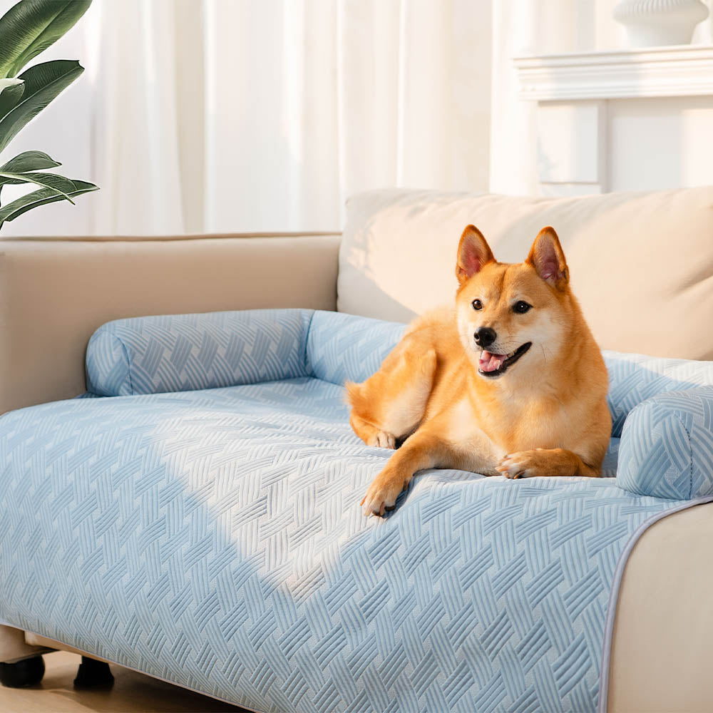 Cubierta de sofá para perros con almohadilla antideslizante y refrigerante - Chill Guard