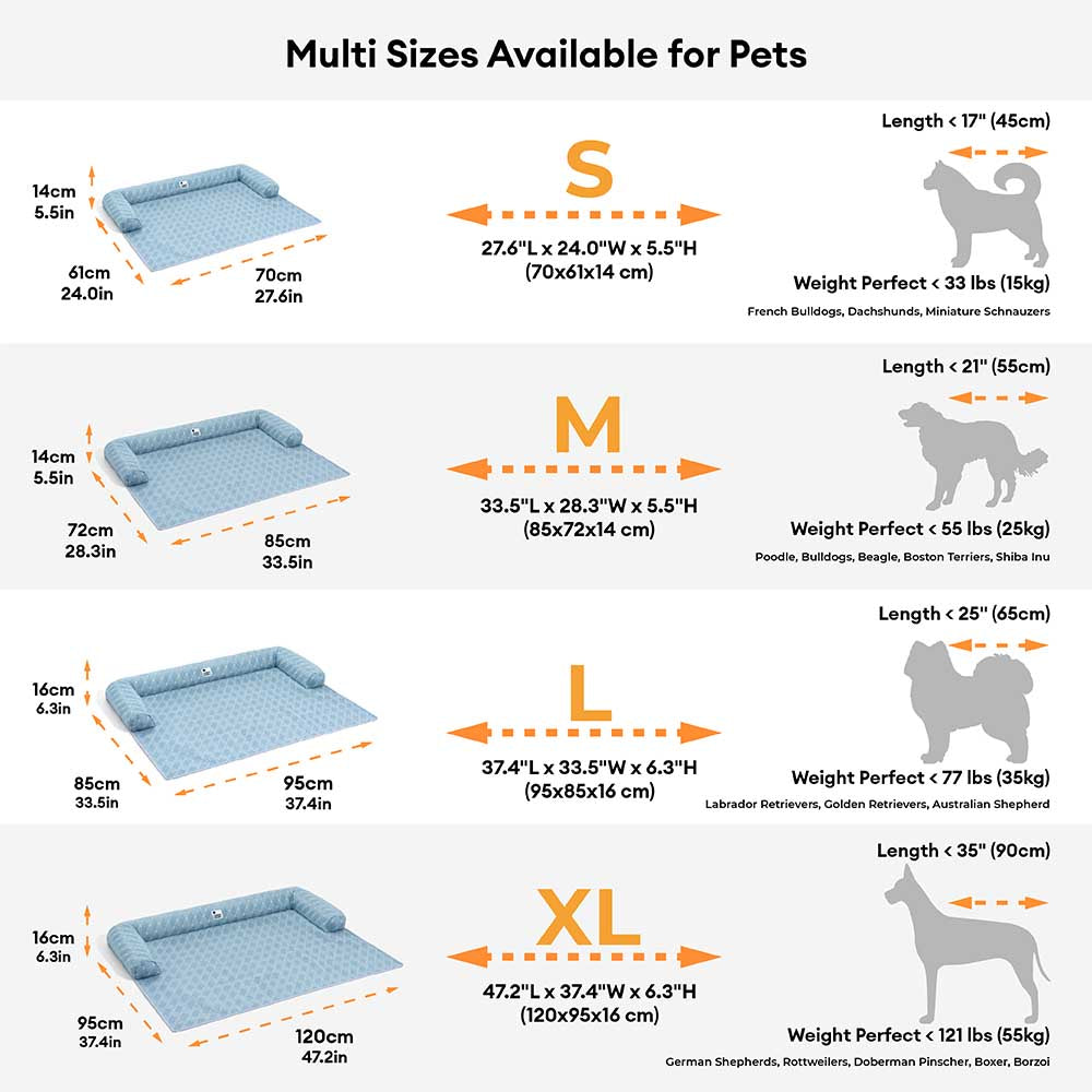 Cubierta de sofá para perros con almohadilla antideslizante y refrigerante - Chill Guard