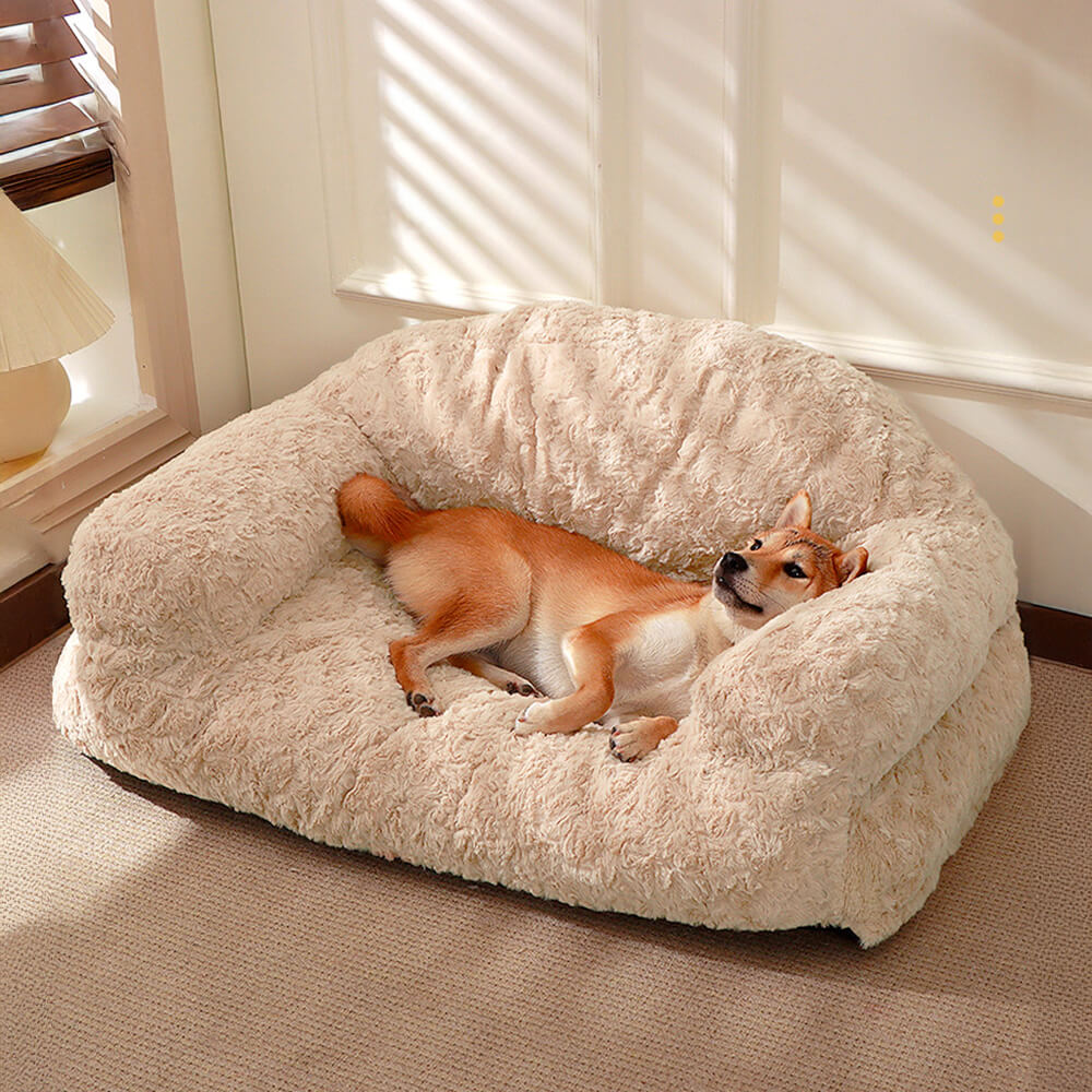 Canapé-lit confortable et lavable pour chien et chat, support complet, chaud et amovible