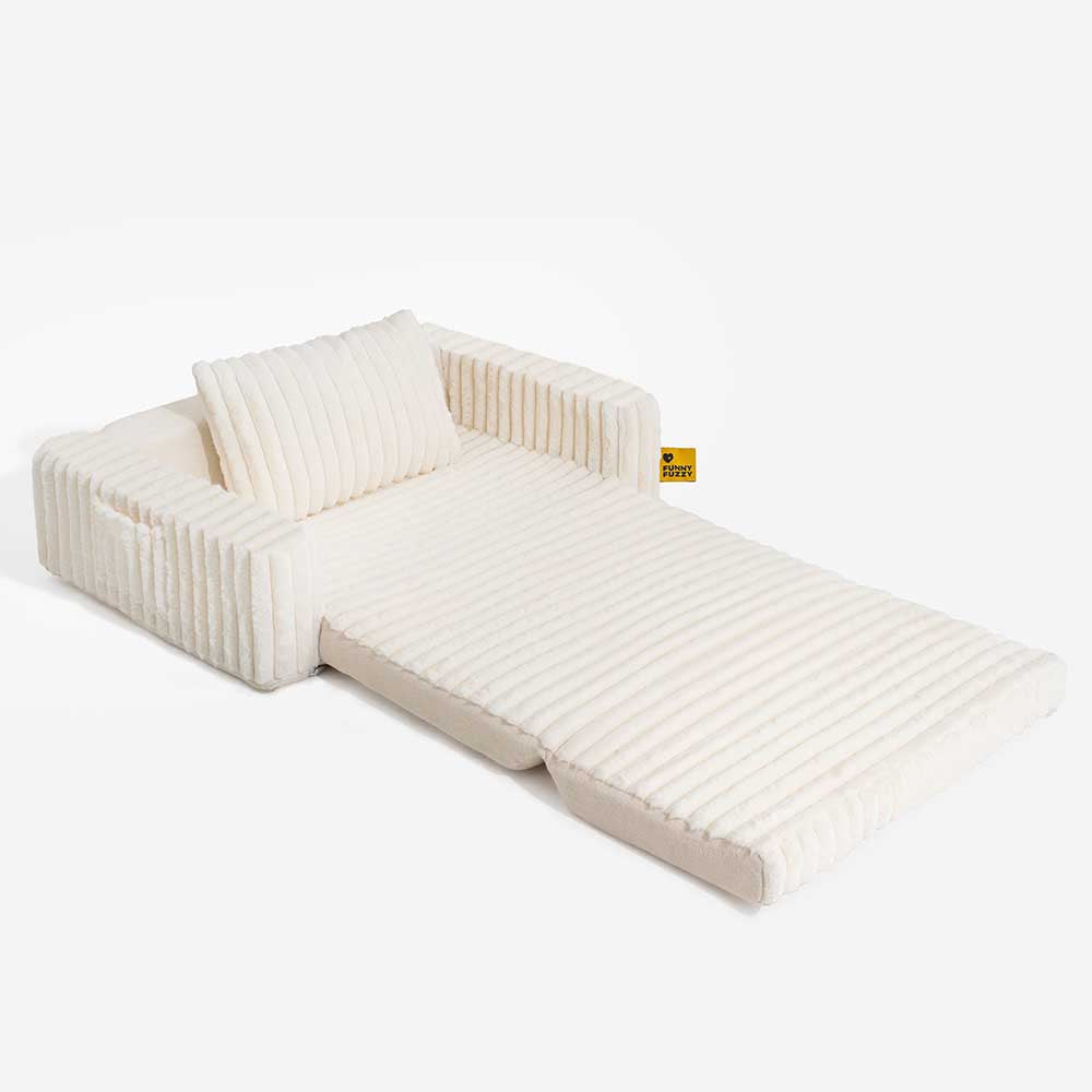 Cama ortopédica para humanos y perros con relleno cremoso y esponjoso: comodidad expandible