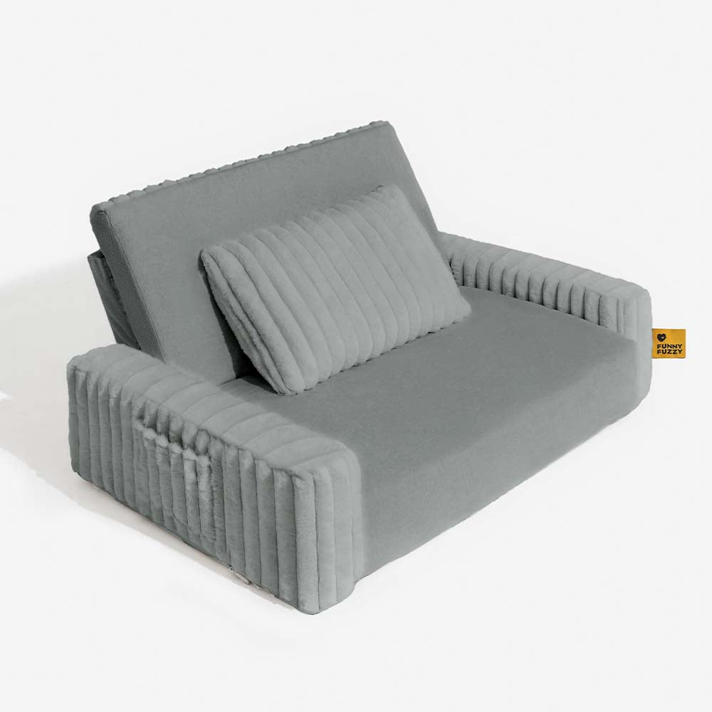 Cama ortopédica para humanos y perros con relleno cremoso y esponjoso: comodidad expandible