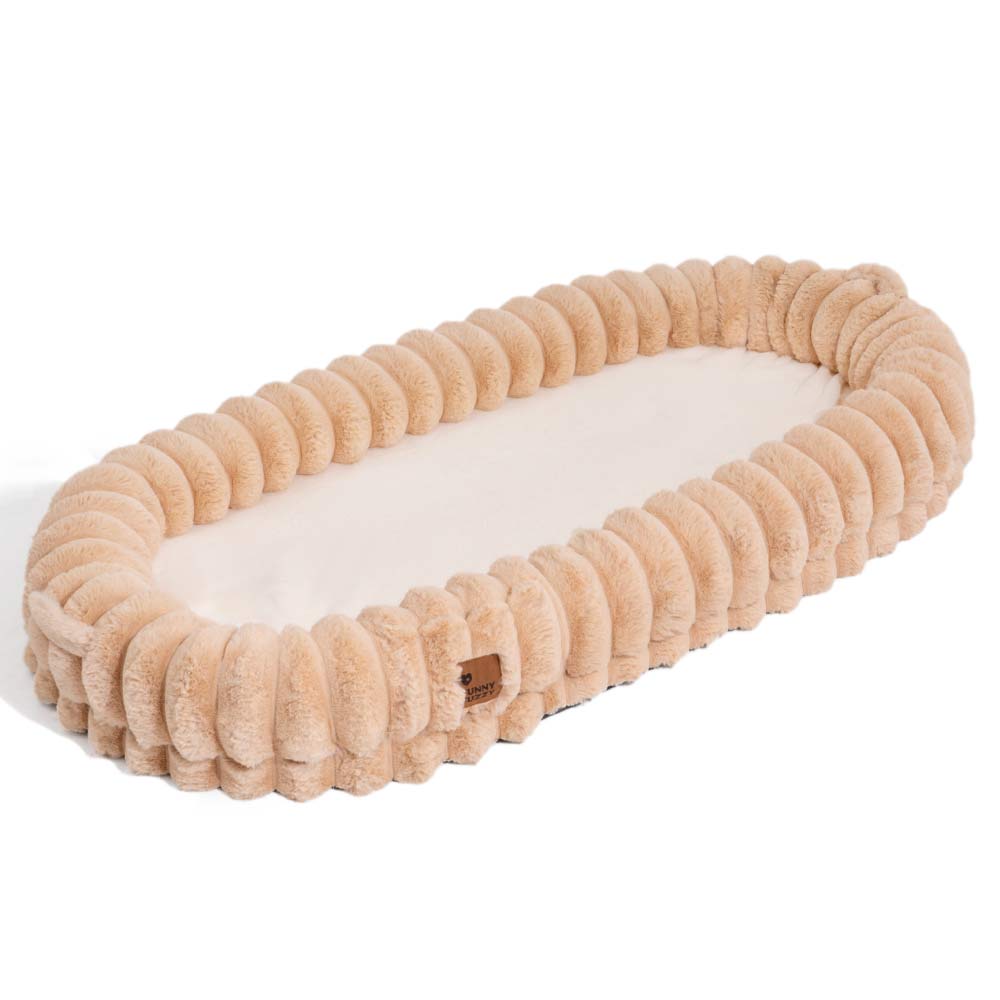 Cama de perros humanos de donas súper grandes y llenosas cremosas - Cuddle Cradle