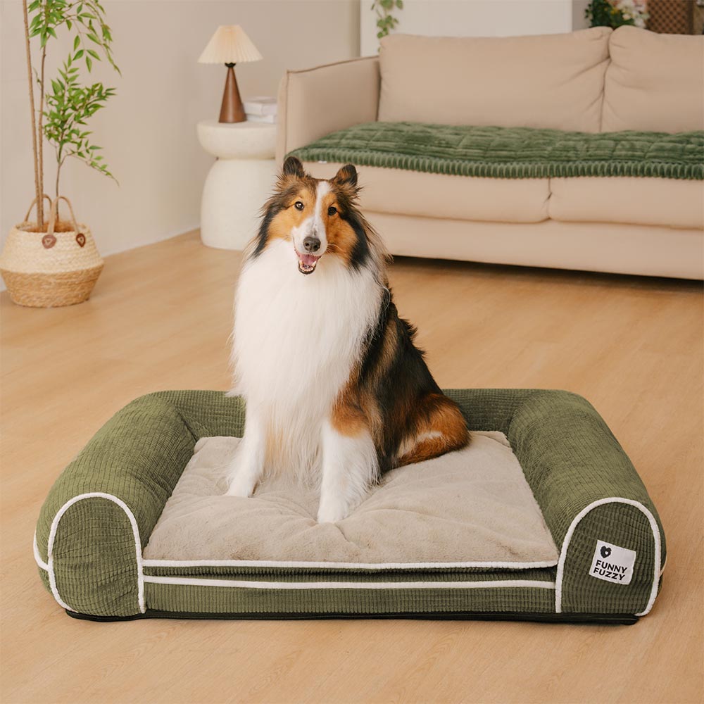Cama de perro ortopédico de doble capa de lujo