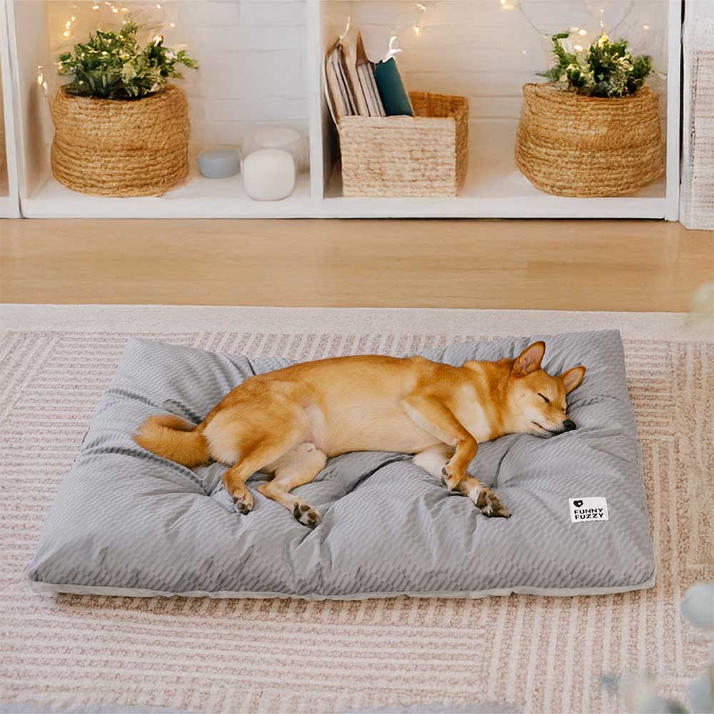 Alfombra de perros relajante lavable de peluche de doble cara