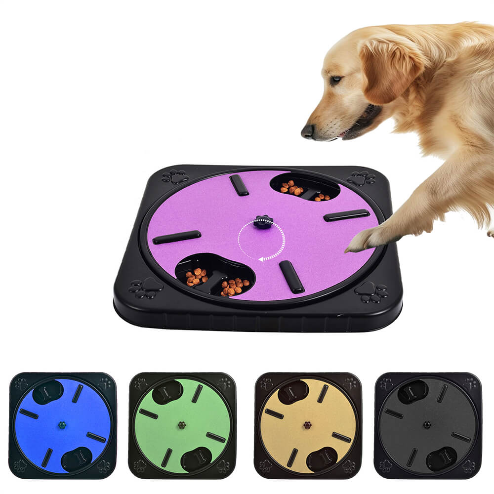 Juguete interactivo para perros, rompecabezas de golosinas 2 en 1 y limatín de uñas