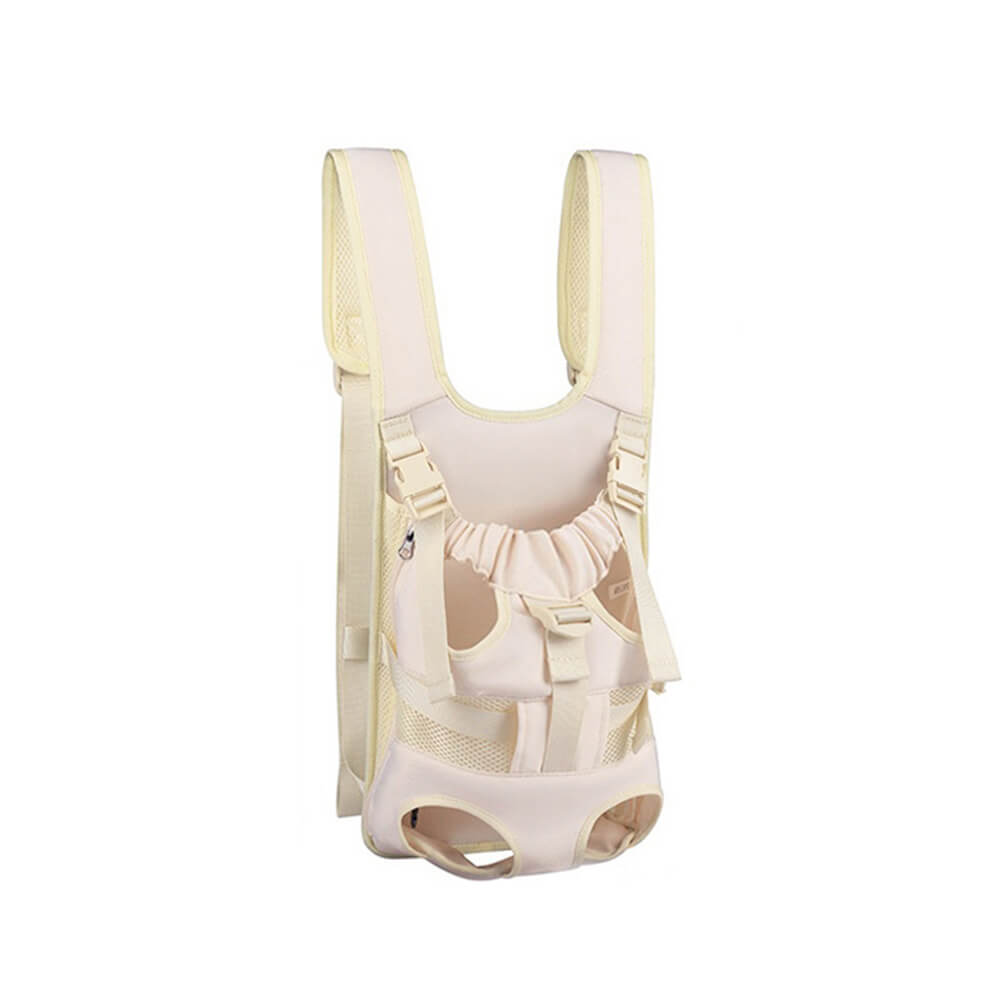 Mochila para perros portátil, ajustable y transpirable con asa frontal