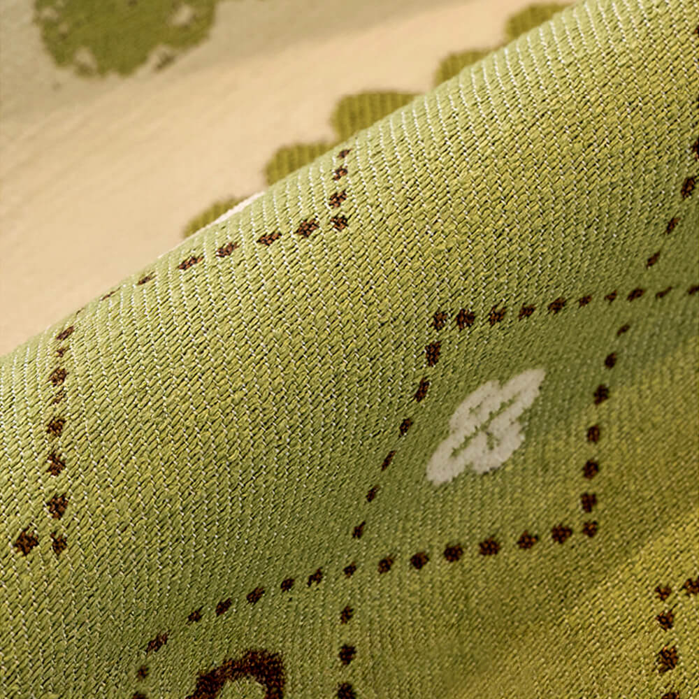 Funda de sofá de tela chenilla resistente a rasguños, estilo pastoral, forma irregular y antideslizante