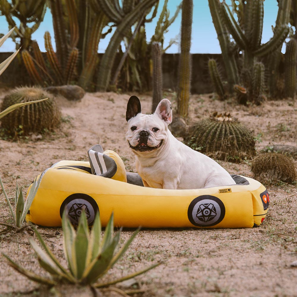 Cama de mascotas de autos de carreras convertibles clásicos - Fast & Fur
