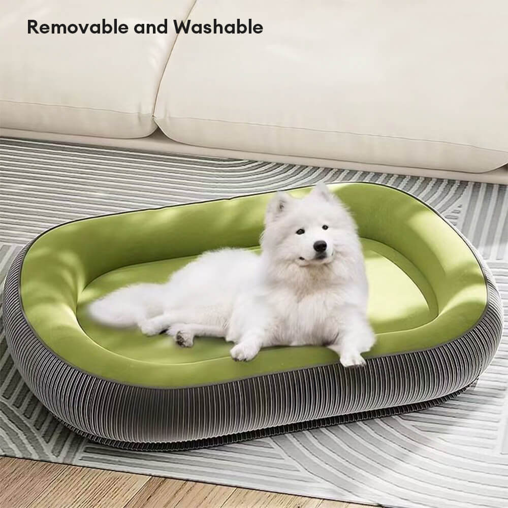 Cama de perros de gamuza duradera resistente a los arañazos