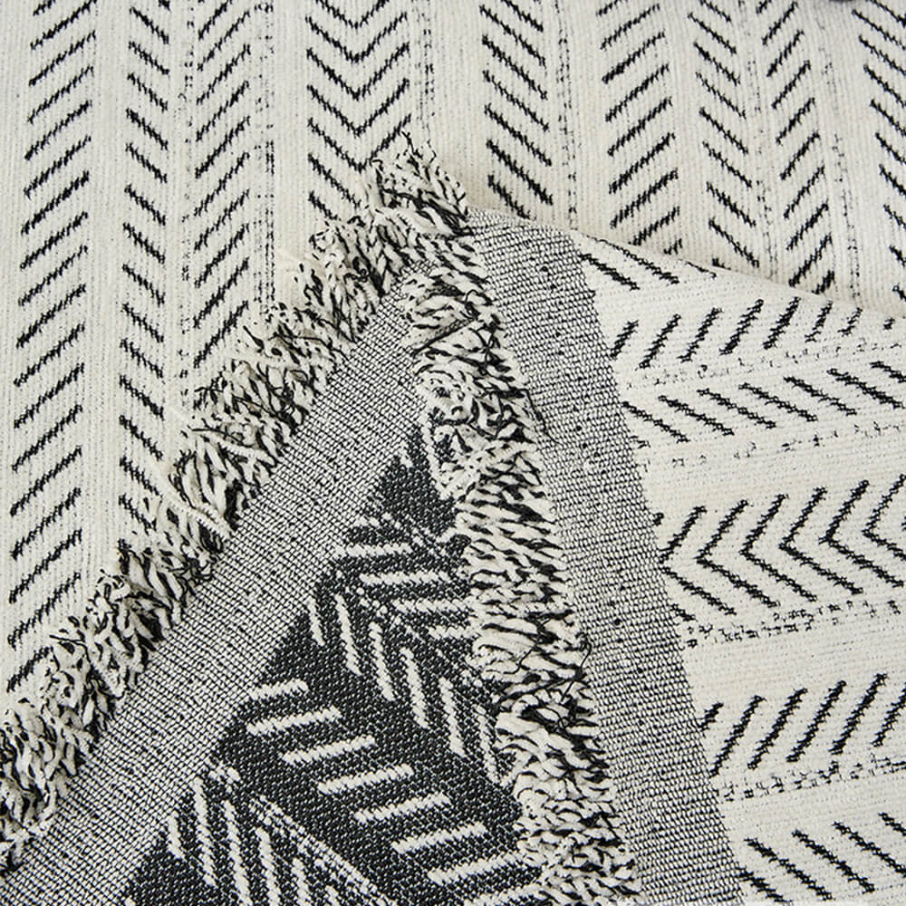 Cubierta de sofá de chenilla texturizada en elegante diseño de espiga