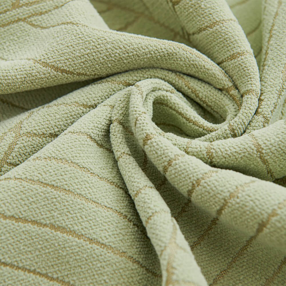Funda de sofá chenille de gran hoja de cobertura completa, gruesa y antirayaduras