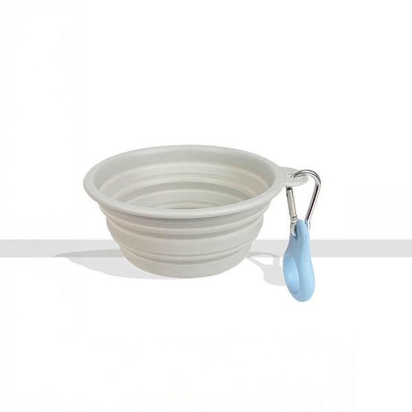 Tazón de alimentos y agua de silicona y agua de silicona expandible portátil