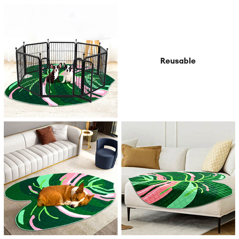 Almohadilla de orinería de perro no deslizable absorbente reutilizable