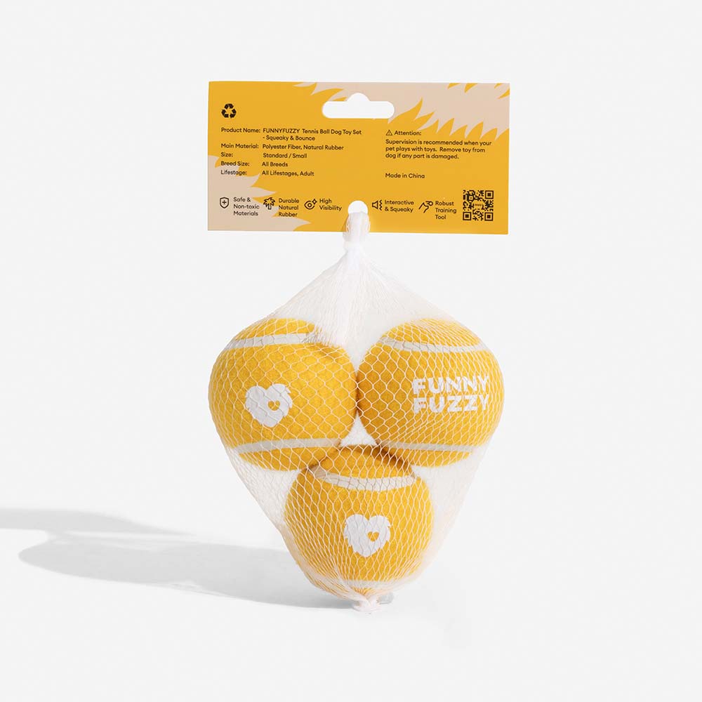 Juguete de perro de tenis Ball - Squeaky & Bounce