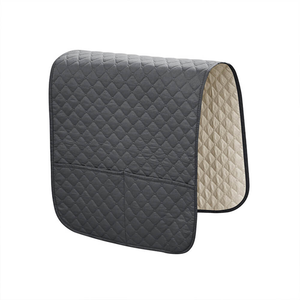 Cubierta de sofá de sofá acolchado impermeable con bolsillos