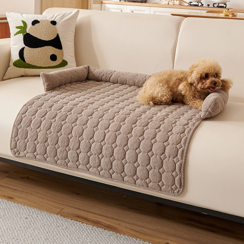Manta de felpa perlada ultrasuave para perros, protector de muebles