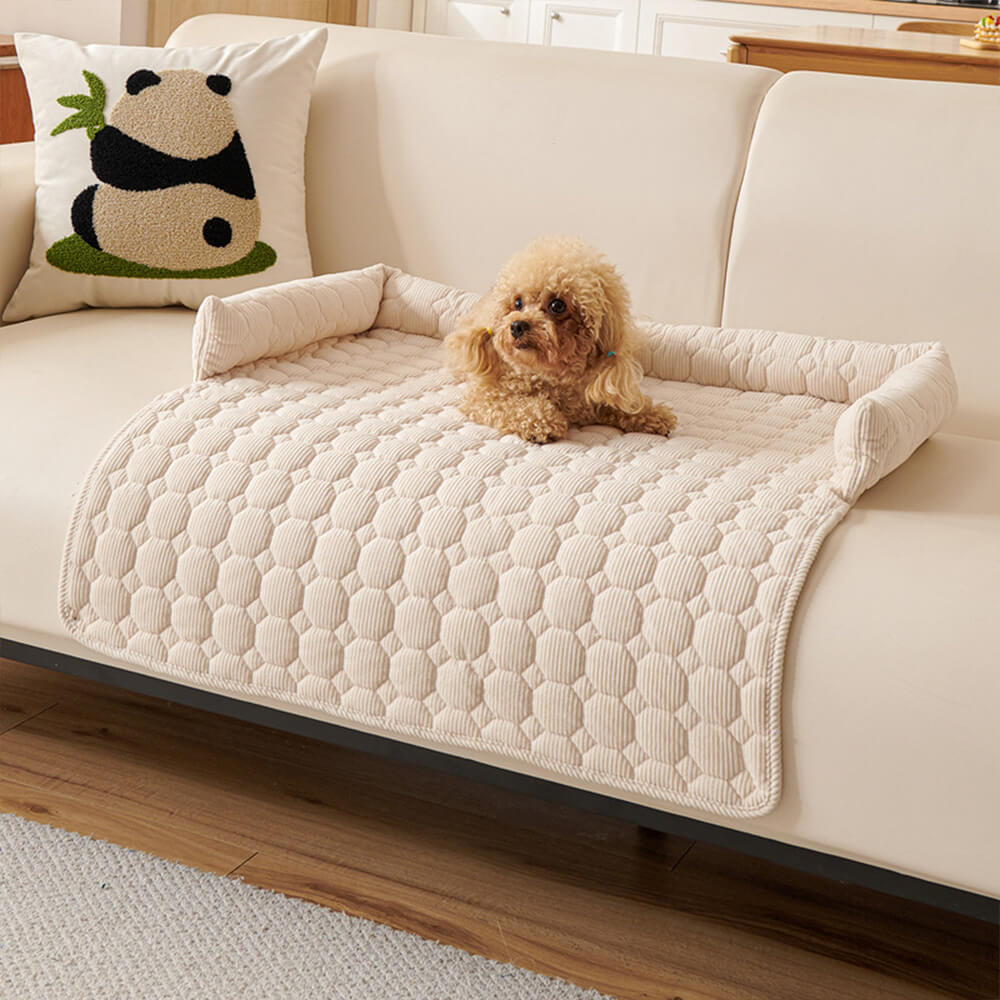 Manta de felpa perlada ultrasuave para perros, protector de muebles