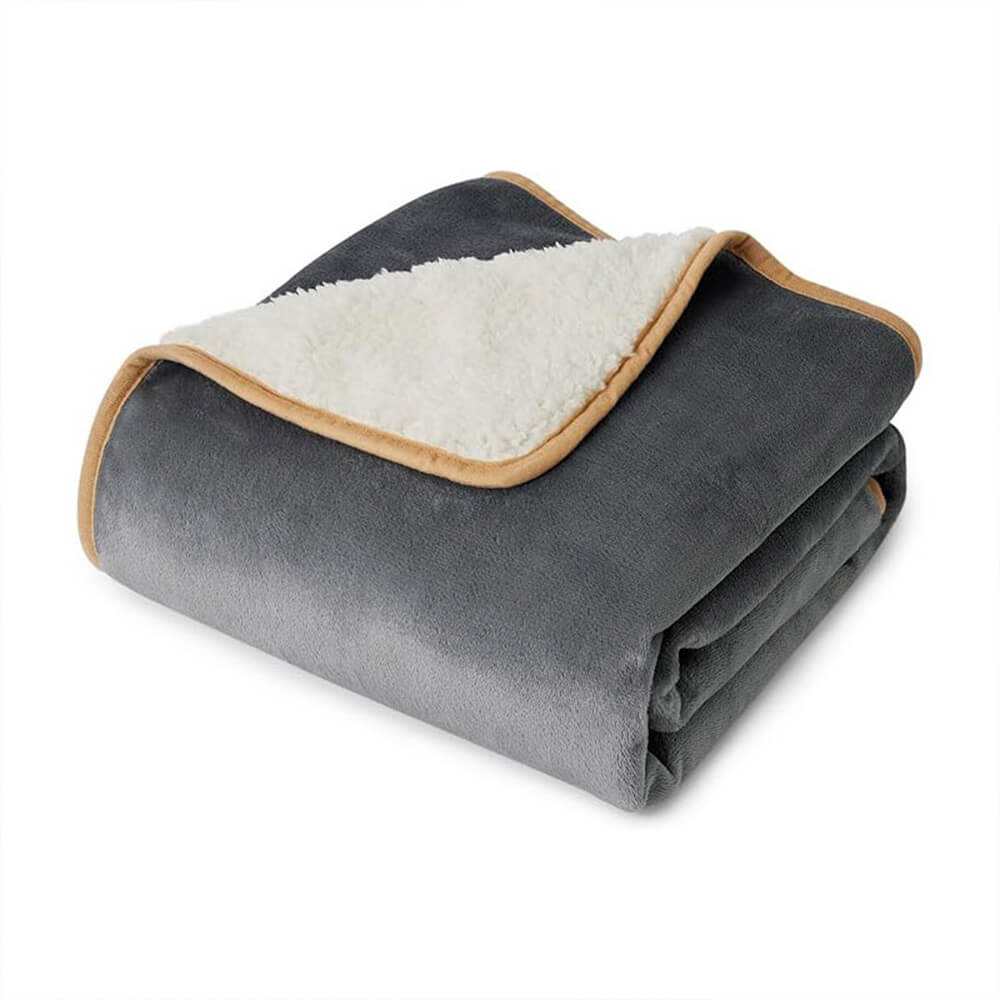 Manta de felpa reversible para mascotas, acogedora y protectora