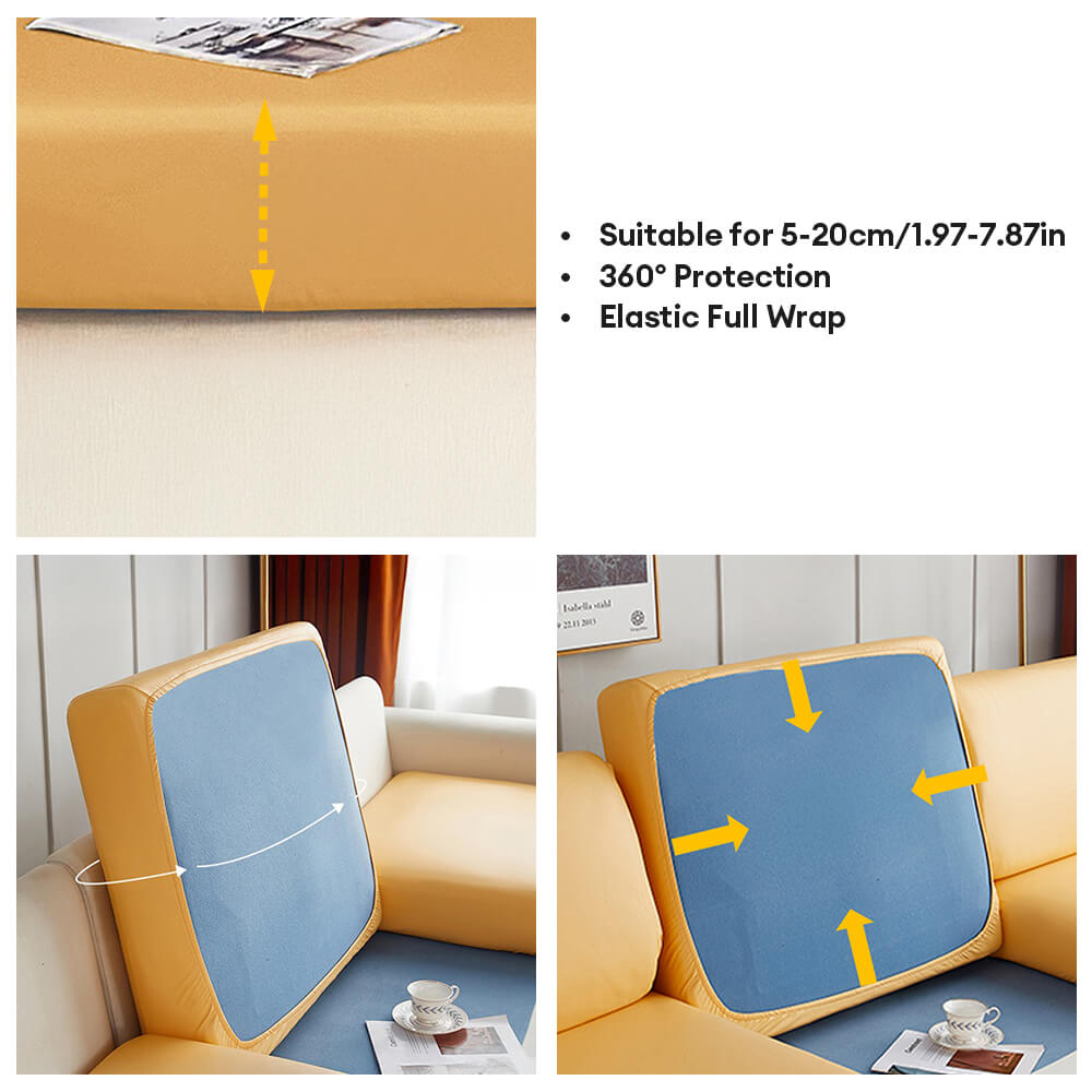 Funda de sofá mágica impermeable y resistente a las manchas de cuero de cobertura completa
