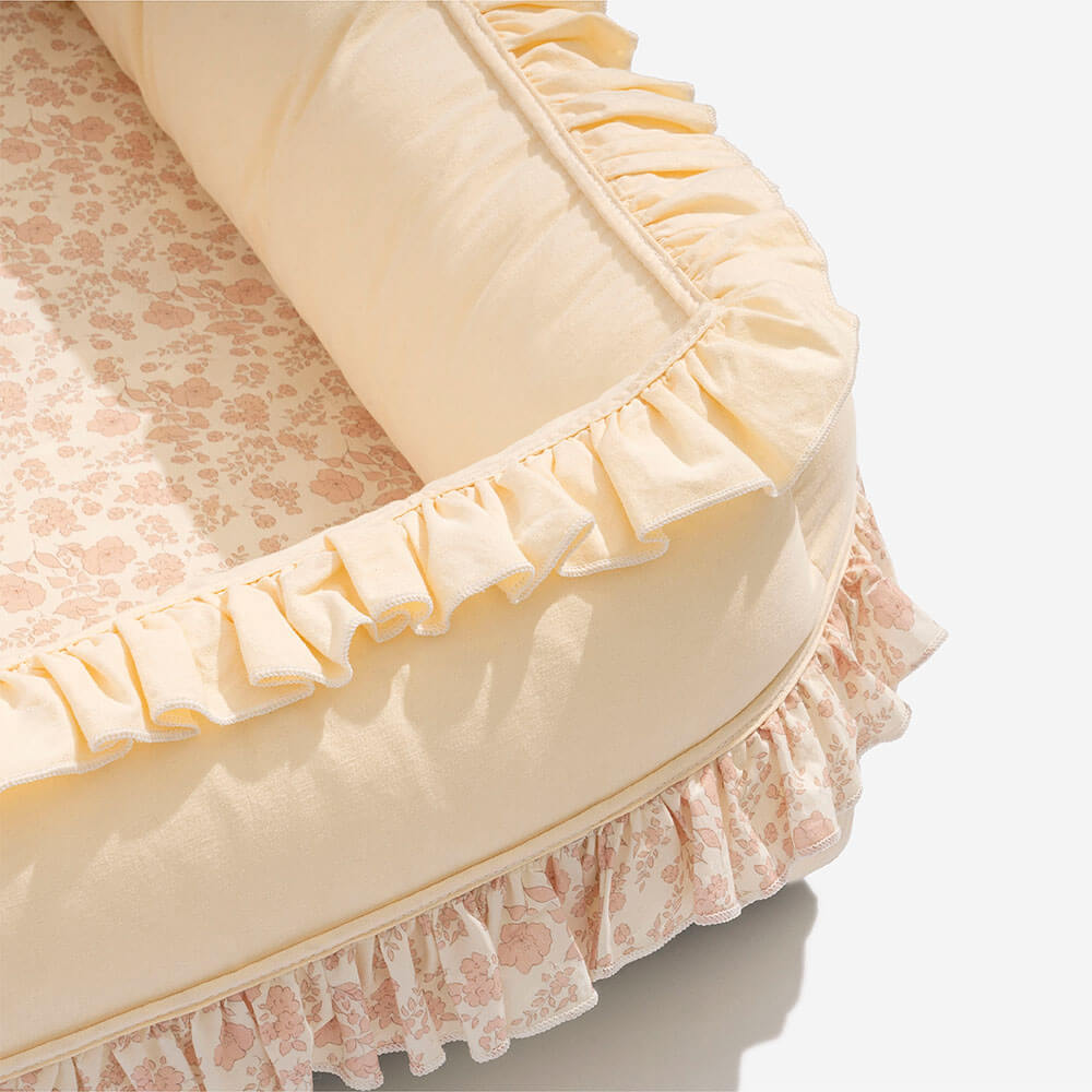 Cama de perro ortopédica floral cama calmante de mascotas con almohada