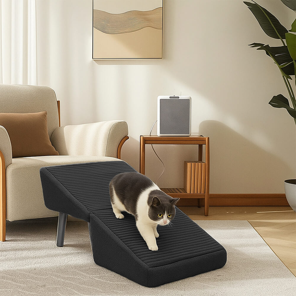 Escalera para perros en forma de rampa de madera convertible 2 en 1