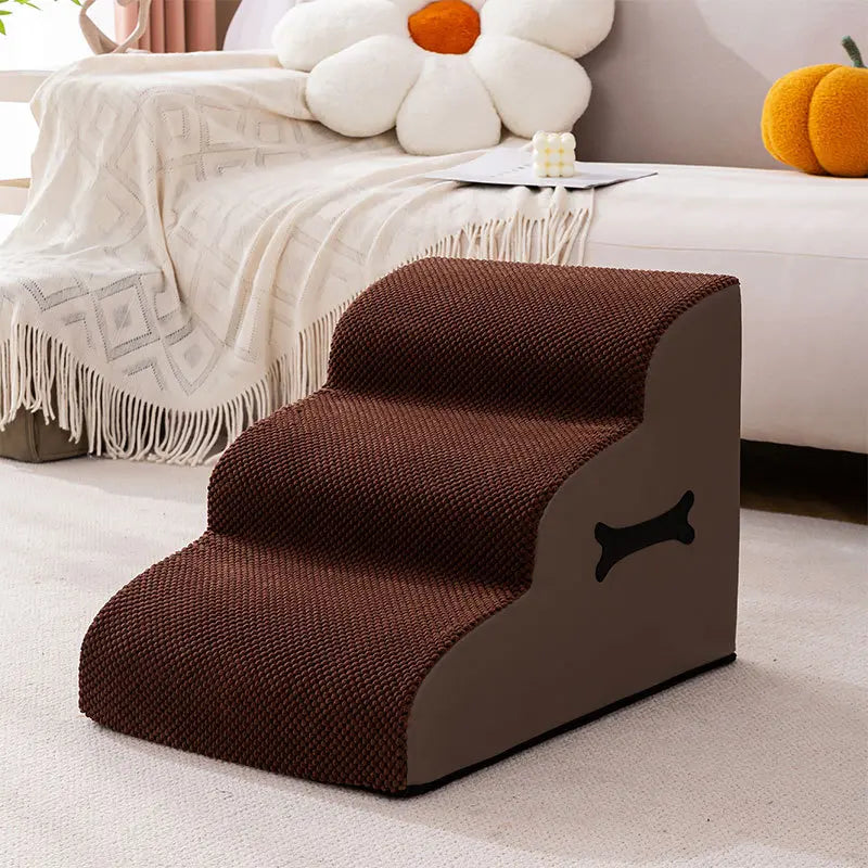 Escaleras para perros suaves y lavables, ajustables y antideslizantes, con rampa suave