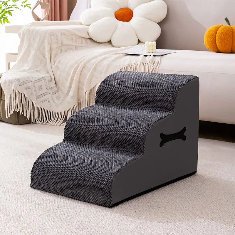 Escaleras para perros suaves y lavables, ajustables y antideslizantes, con rampa suave