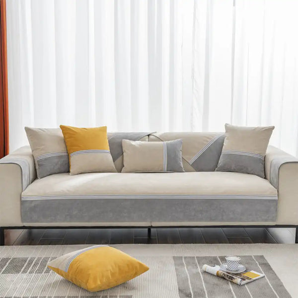 Resistente al agua para todas las estaciones <tc>Color</tc>Funda de sofá antideslizante para mascotas y niños