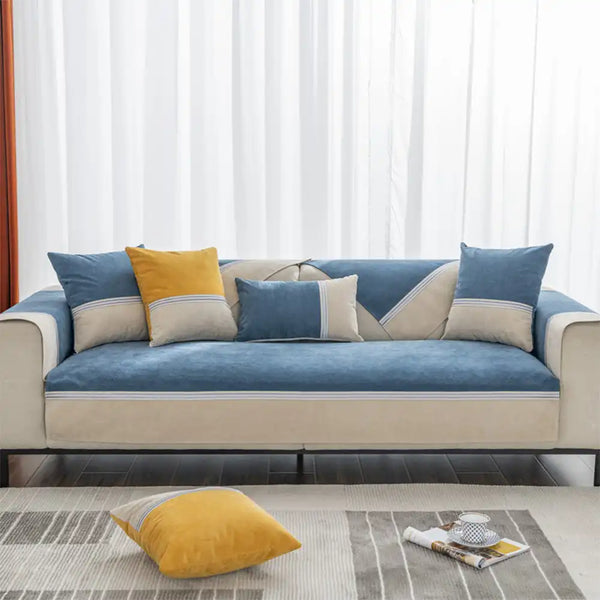 Resistente al agua para todas las estaciones <tc>Color</tc>Funda de sofá antideslizante para mascotas y niños