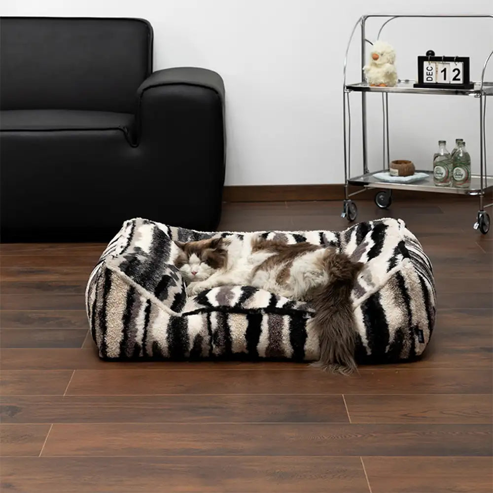 Cama grande para perros de arte en imitación de lana de cordero, cálida, resistente a rasguños y cómoda para un sueño profundo