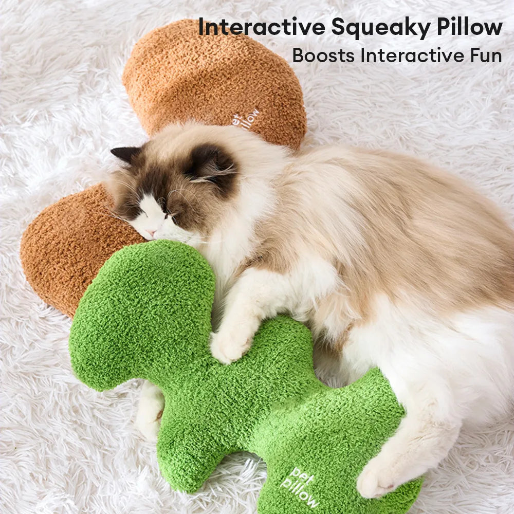Almohada para mascotas de juguete para perros chillidos en forma de hueso