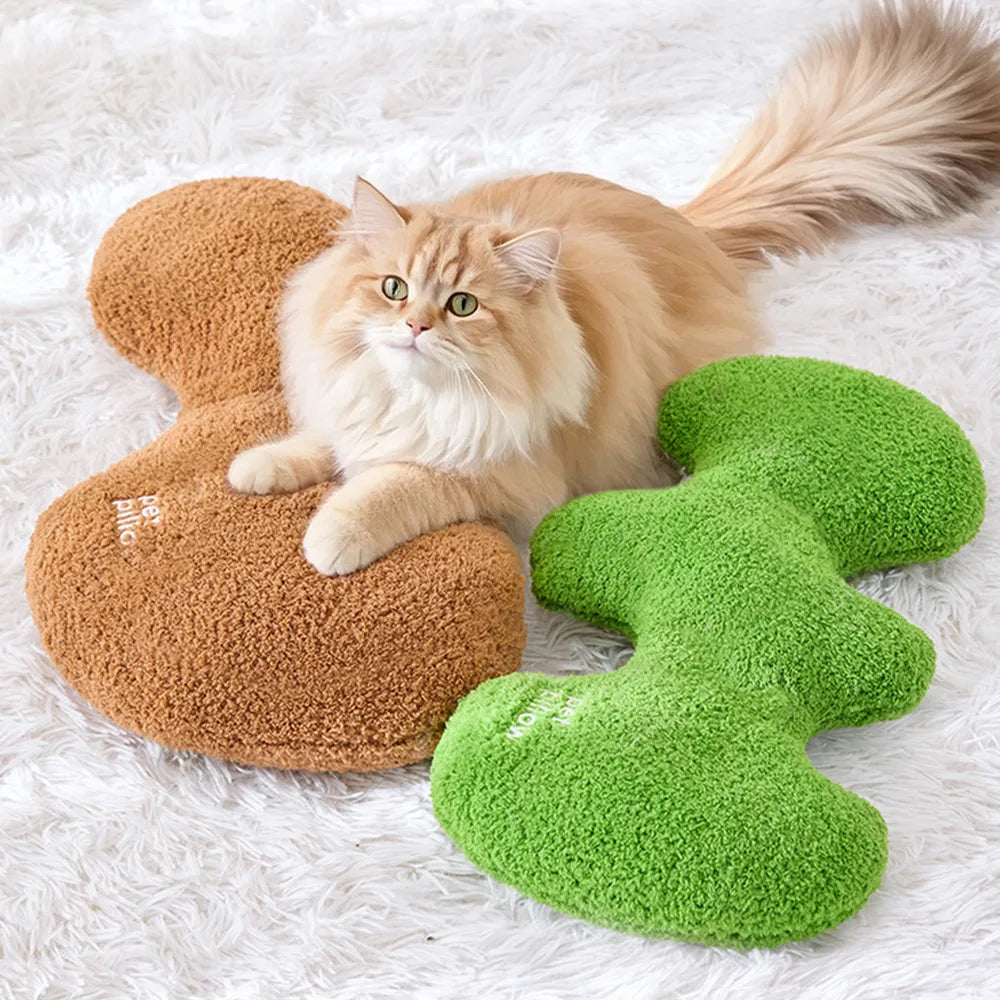 Almohada para mascotas de juguete para perros chillidos en forma de hueso