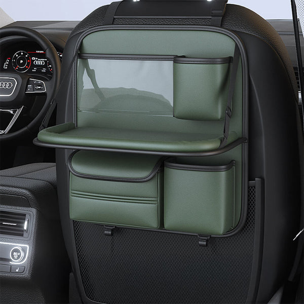 Organizador plegable del asiento trasero del automóvil con mesa de bandeja