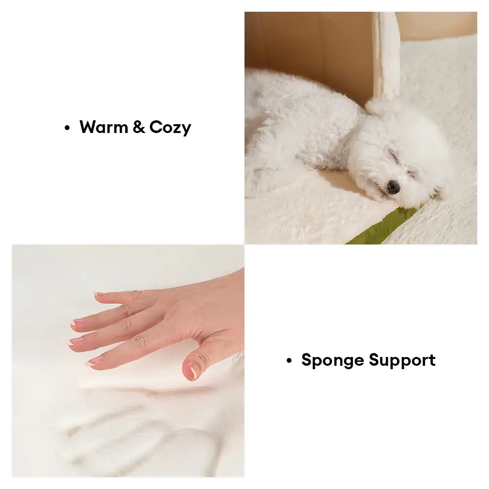 Cueva de estilo cálido para dormir profundamente, acogedora, casa para gatos y perros