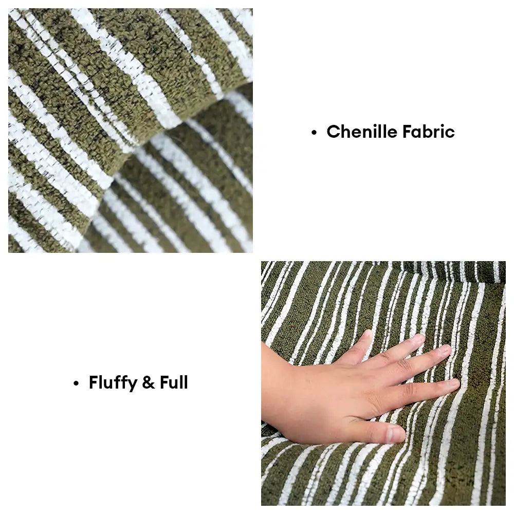 Cama de perro de terciopelo jacquard chenille a rayas para cachorros para cachorros