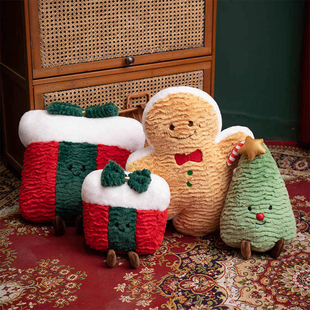 Decoración de adornos de muñecas de regalo de Navidad almohada de sofá para el hogar
