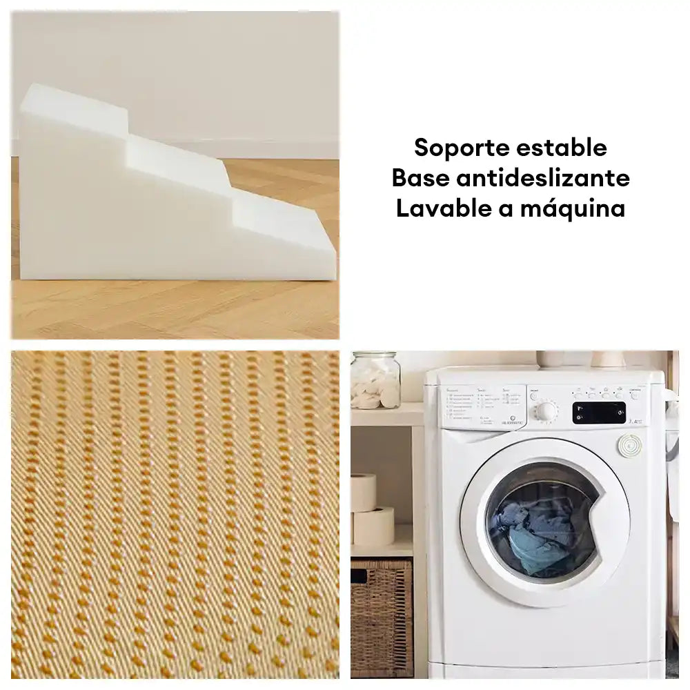 Ayuda para escalar para el acceso a la cama y el sofá Protección articular Rampa de perro blanda escalones