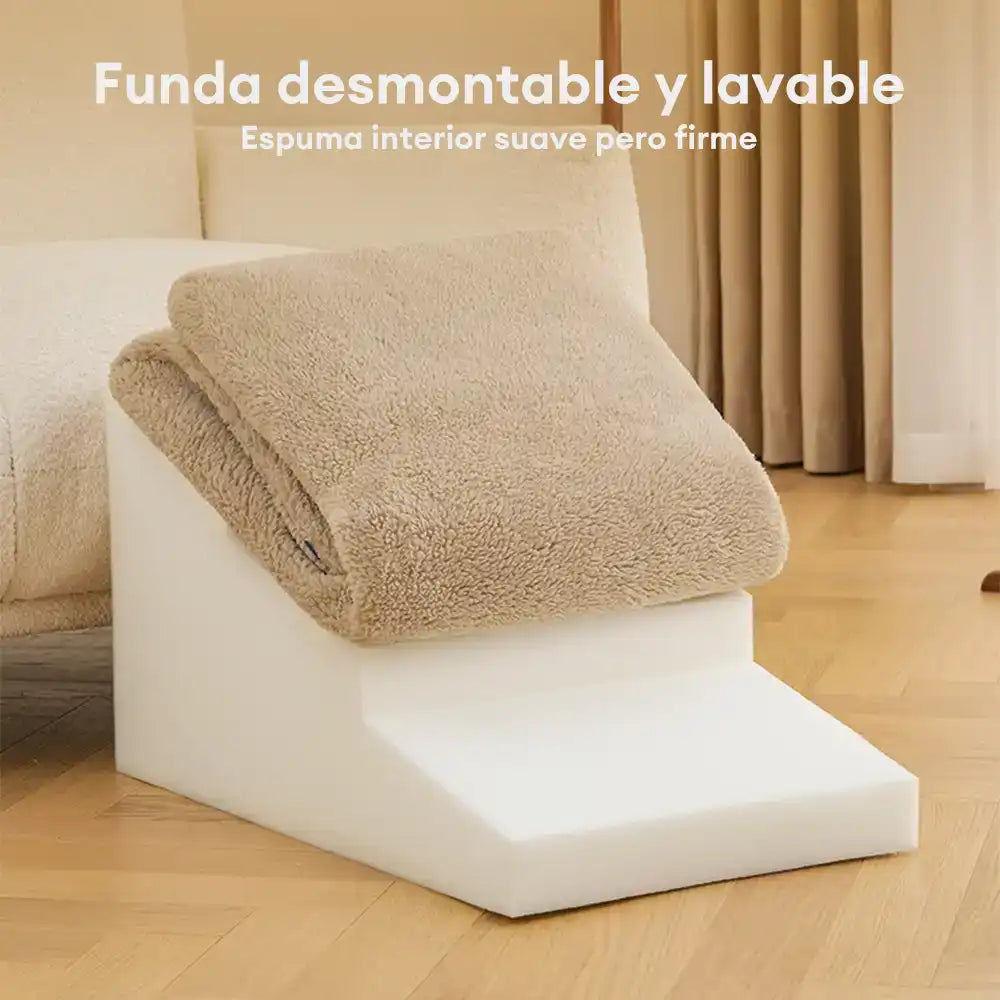 Ayuda para escalar para el acceso a la cama y el sofá Protección articular Rampa de perro blanda escalones