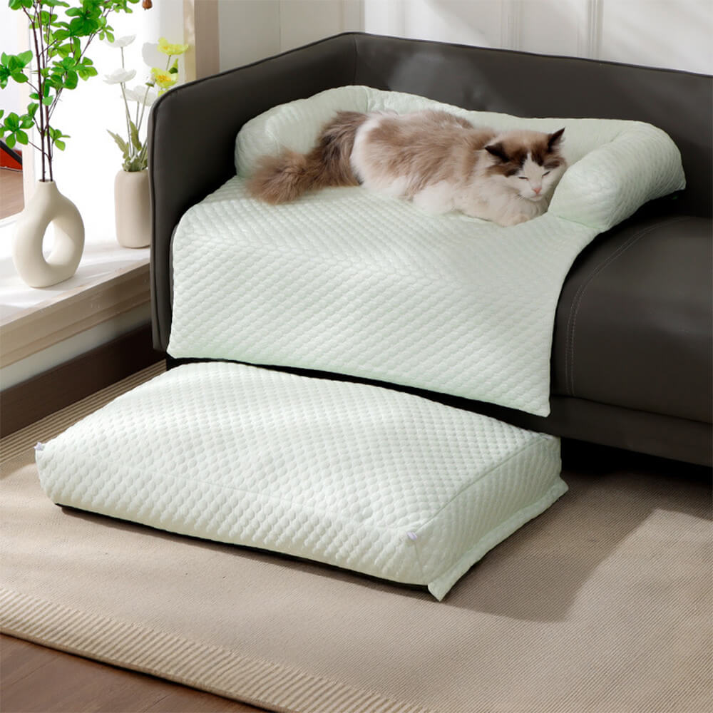 Cubierta de sofá grande removible 2 en 1 para gatos y perros con refrigeración
