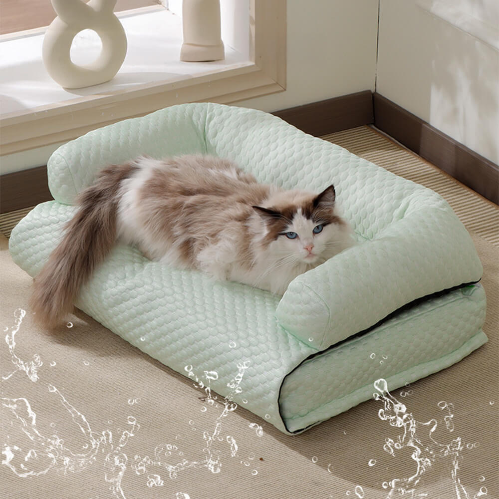 Cubierta de sofá grande removible 2 en 1 para gatos y perros con refrigeración