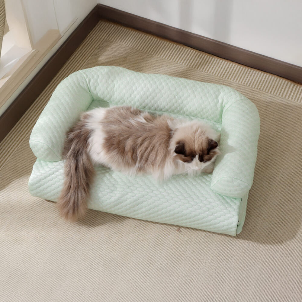 Cubierta de sofá grande removible 2 en 1 para gatos y perros con refrigeración
