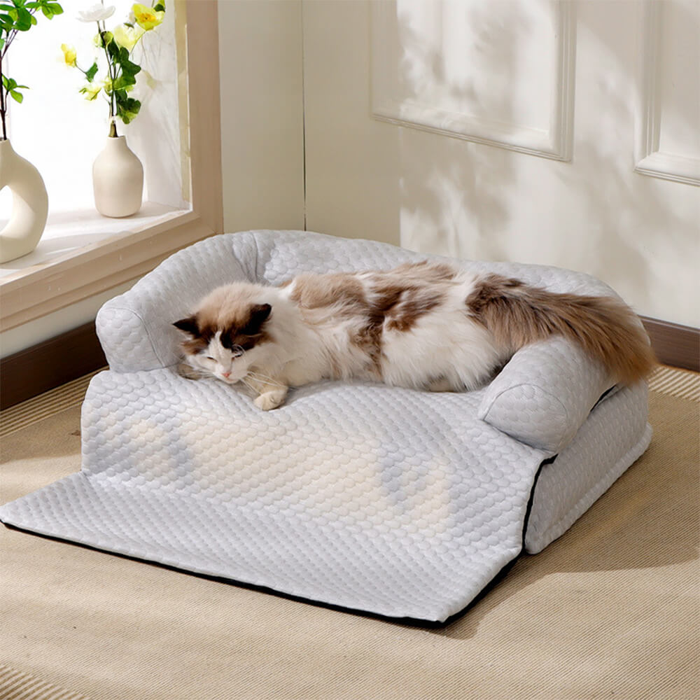Cubierta de sofá grande removible 2 en 1 para gatos y perros con refrigeración