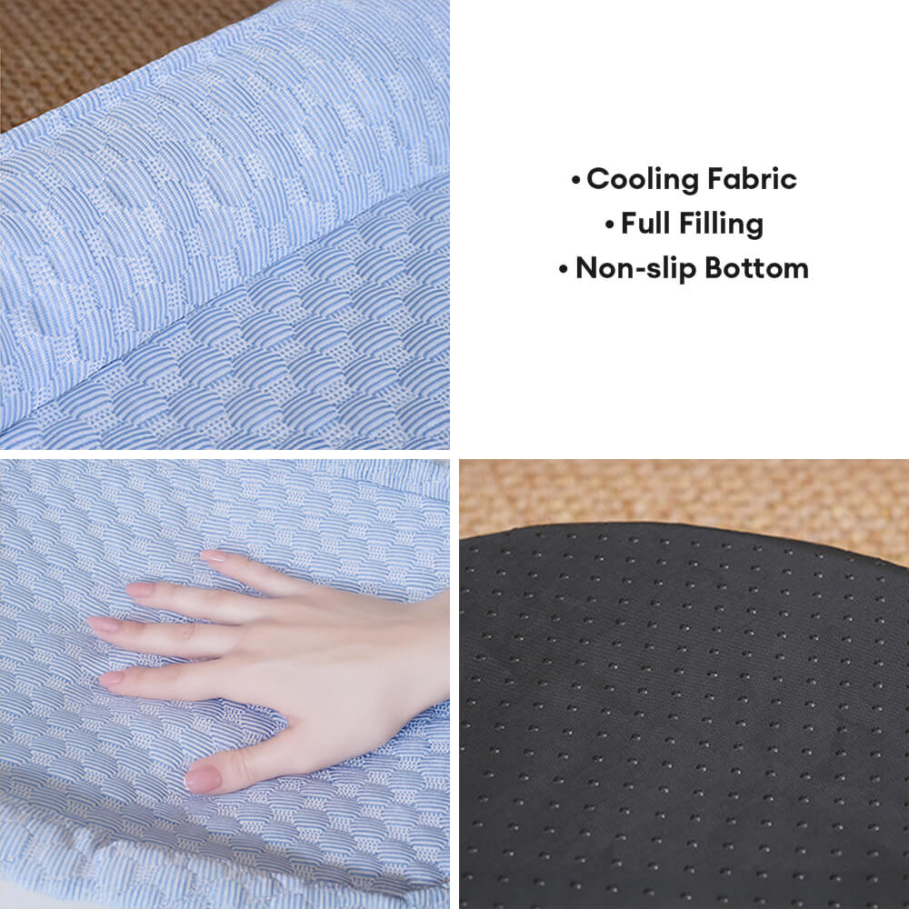 Comodidad de enfriamiento Cama de perros ovalado con donas elevadas