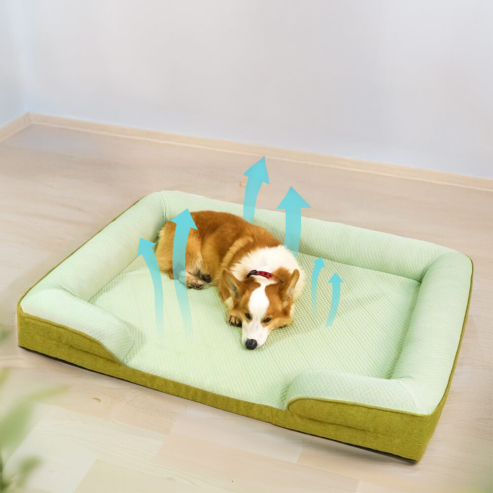 Sofá cama ortopédico grande para perros lavable y refrigerante