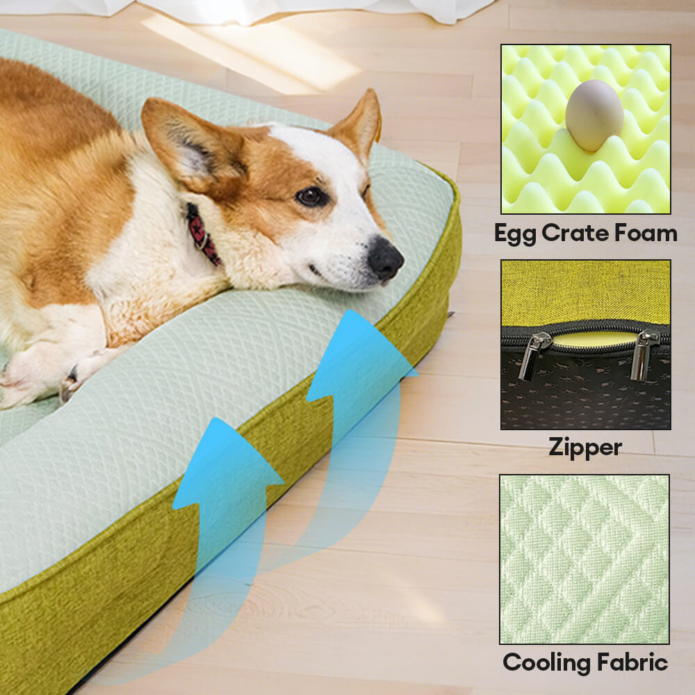 Sofá cama ortopédico grande para perros lavable y refrigerante