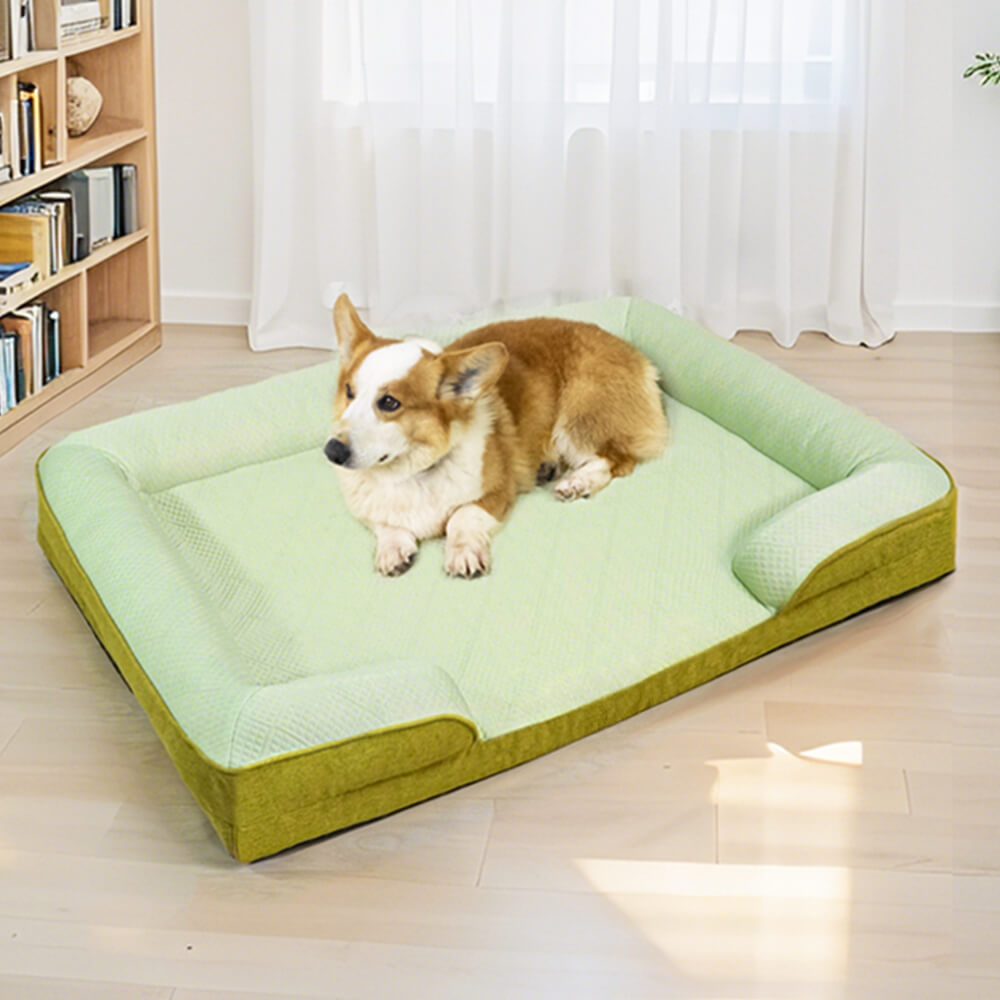 Sofá cama ortopédico grande para perros lavable y refrigerante
