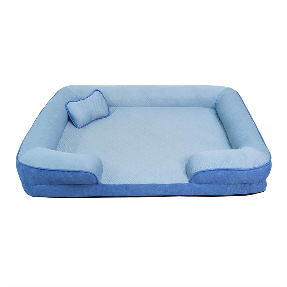 Sofá cama ortopédico grande para perros lavable y refrigerante