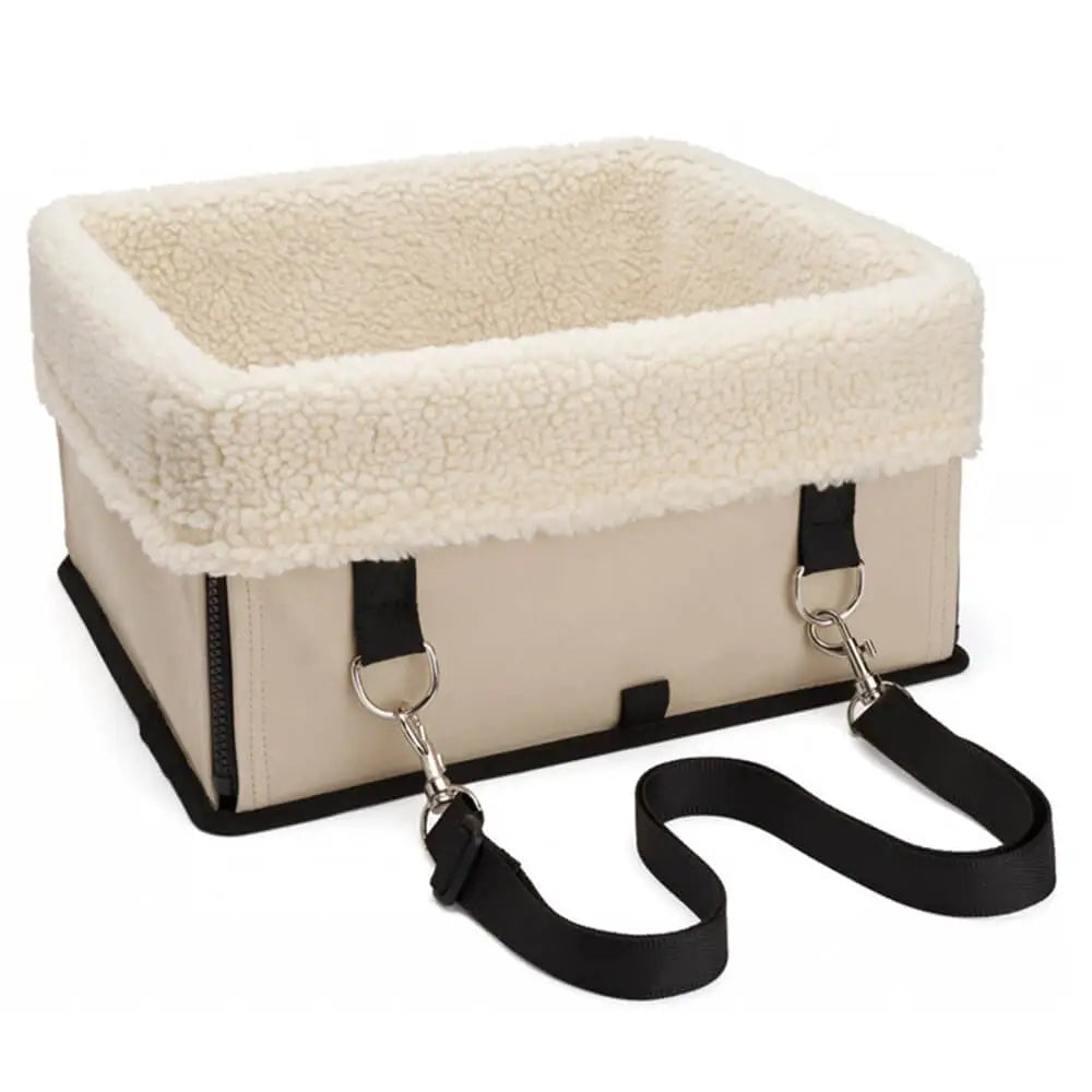 Asiento elevador de perro plegable y acogedor con forro lavable para la seguridad de mascotas pequeñas en los viajes